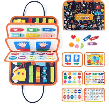 Busy Board Educational Toy for Toddlers 2-4 Year Old, Montessori Preschool Learning Educational Toys for 2-4 Boys Girls