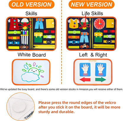 Busy Board Educational Toy for Toddlers 2-4 Year Old, Montessori Preschool Learning Educational Toys for 2-4 Boys Girls