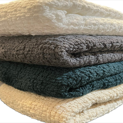 100% Cotton Throw Blankets 52" x 65"