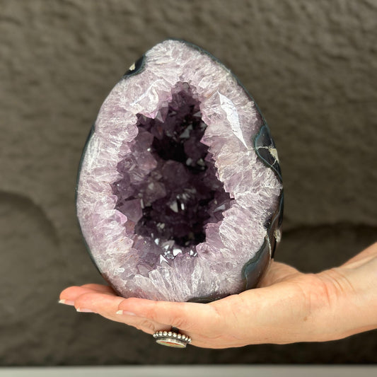 Amethyst cathedral stone for home decor, stunning AAA grade geode from Uruguay