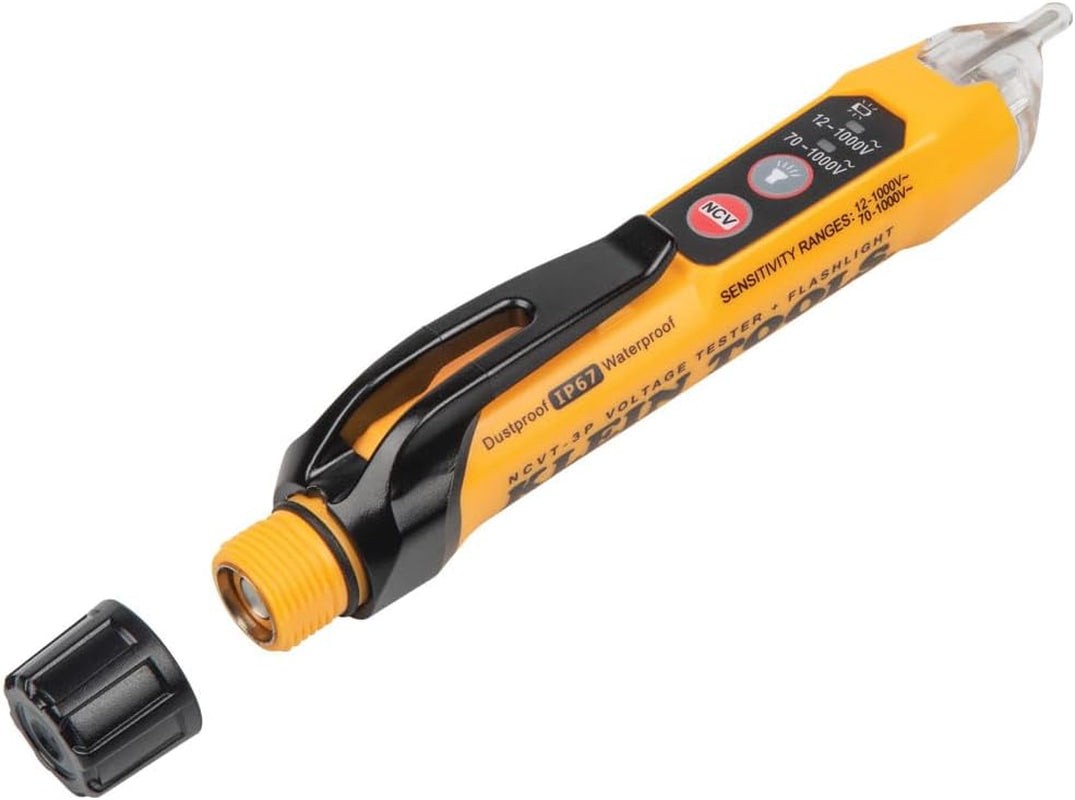 NCVT3PKIT Electrical Test Kit, Dual-Range Non-Contact Voltage Tester with Flashlight, AC/DC Voltage Tester