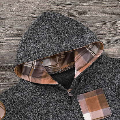 Toddler Baby Boys Clothes Infant Christmas Plaid Long Sleeve Hoodie Sweatshirt Pants Set Fall Winter Xmas Outfits